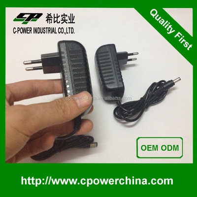 Тип выхода постоянного тока C-энергоснабжение 12V 1A AC DC Power Adapter 1000mA PSU 12W для США EU Plug