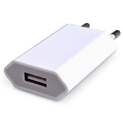 USB-зарядное устройство на стену Включается Диссексный выход Тип Черный Белый 5В 1А Для iPhone Samsung Android LG
