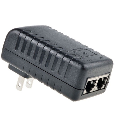 Черный 24В 1А Стенный розетка POE инжектор Ethernet адаптер IP Телефон Камера питание 24В