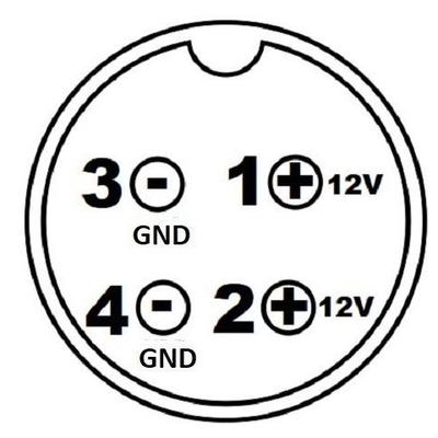 Сертификат CE 12В 5А настольный адаптер питания для 60W 4pin AC DC питания в черном