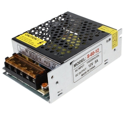 Защита от перенапряжения 110V/AC 220V DC 12V 5A переключатель 60W Диодный драйвер питания для светодиодной ленты