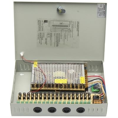 12V 20A DC 18CH канальный блок питания для выхода камер видеонаблюдения