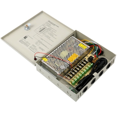 Многофункциональное входное напряжение 9 каналов CCTV питание 12VDC 120W 10A для вашего бизнеса