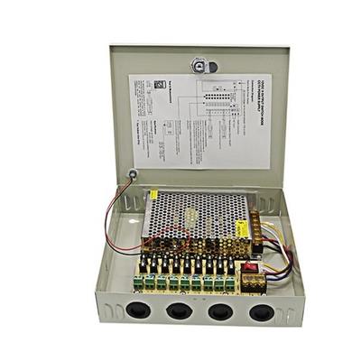 Многофункциональное входное напряжение 9 каналов CCTV питание 12VDC 120W 10A для вашего бизнеса