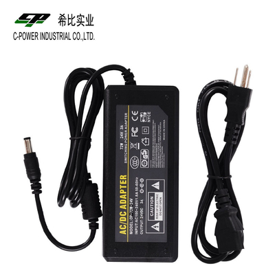 Эффективность 88% 24VDC 72W 24V 3A AC DC настольное питание для вашего удовлетворения