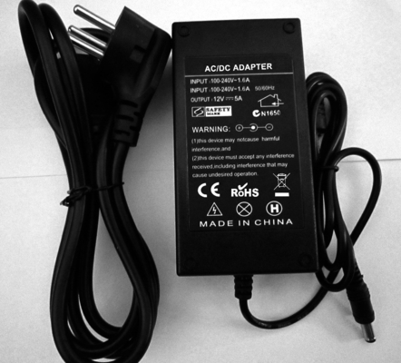 12в 5а постоянный переключатель AC DC адаптер питания бесплатная доставка 1000 штук