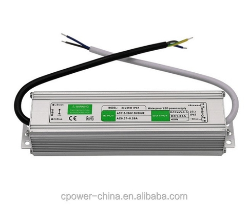 12V/24V светодиодный световой ленточный источник питания IP67 водонепроницаемый 45W светодиодный драйвер постоянное напряжение
