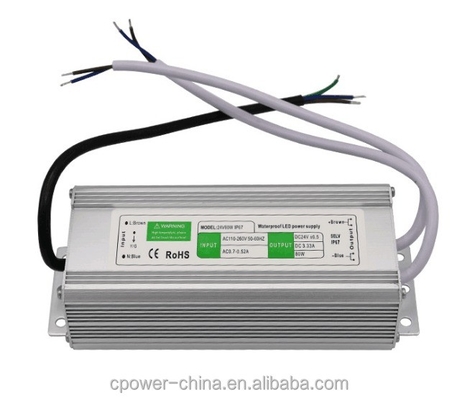 водонепроницаемый 80W 45W 50W 60W 100W 120W DC12V/24V светодиодный трансформатор питания IP67/IP66