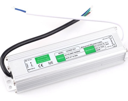 Водонепроницаемое 50w трансформатор питание светодиодный драйвер DC12V одноразовый выход для наружных