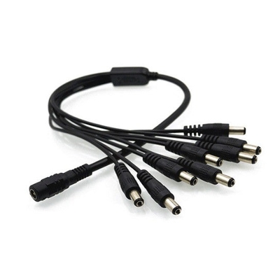 Оригинальное место DC Power Splitter Adapter кабель женский к мужскому 5.5x2.1 мм для камеры видеонаблюдения
