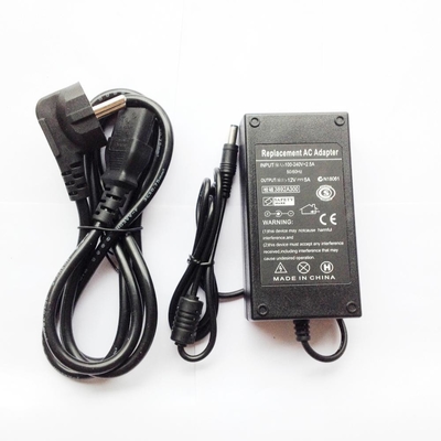 60 Вт питание для электронных продуктов 12 ВДС Выходное напряжение EU Plug 100-240 Вт переменный вход