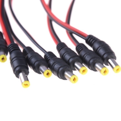 DC 5.5*2.5mm 5525 30cm Мужской электроподключатель Включатель медный проволочный кабель с женским концом типа IEC