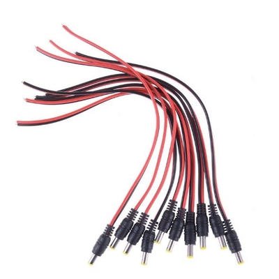 DC 5.5*2.5mm 5525 30cm Мужской электроподключатель Включатель медный проволочный кабель с женским концом типа IEC