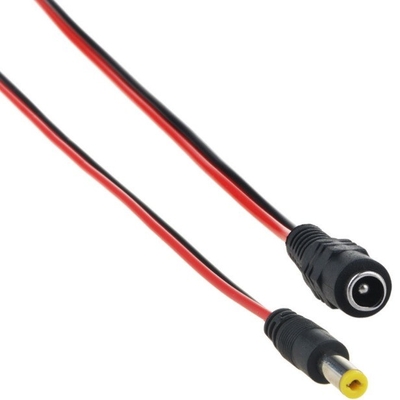 DC 5.5*2.5mm 5525 30cm Мужской электроподключатель Включатель медный проволочный кабель с женским концом типа IEC