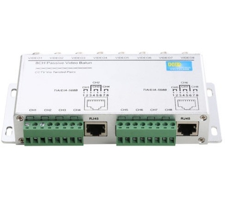 HD CVI AHD TVI совместимый с 8CH пассивным видео Balun Receiver Transmitter для камер видеонаблюдения