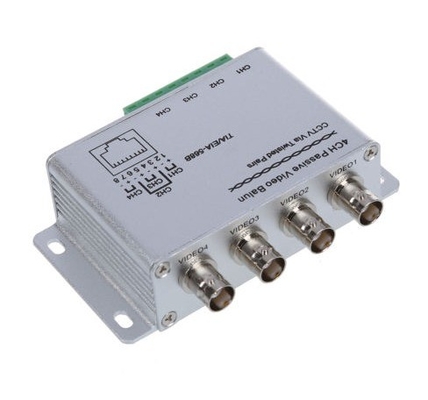 Видеопередача 4CH CAT5 HD Пассивный UTP Video Balun BNC Женский передатчик RJ45 для системы видеонаблюдения