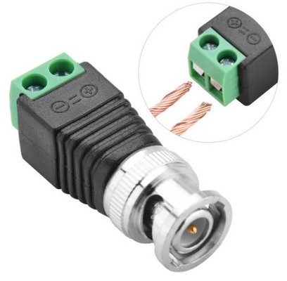 CAT5 к BNC Коаксиальное видео Balun 2,1 мм мужской DC Power Connector Kit AF в качестве аксессуаров CCTV