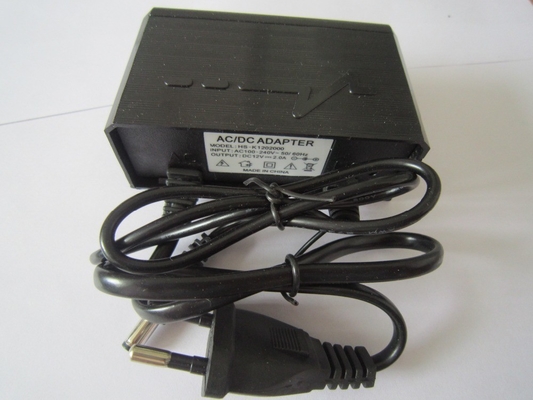 AC 100-240v 50-60hz Ввод Black Shell 12v2a адаптер питания для наружных применений