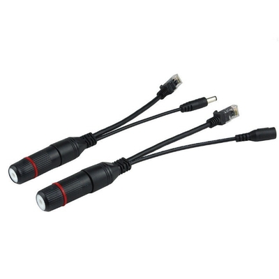 12В водонепроницаемый POE Injector Splitter Cable для системы видеонаблюдения IP Камера беспроводная AP NVR
