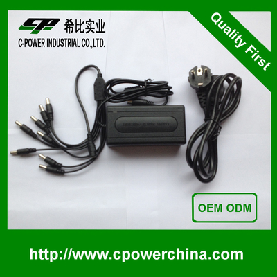 12VDC 5A 4 порты 8 портов многоразовый выходной силовой адаптер с 85% эффективностью от C-Power