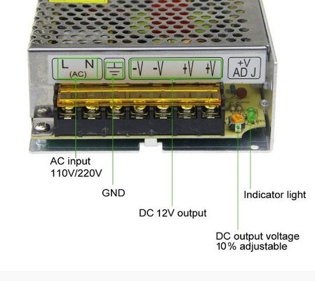 120v Входное напряжение S-120-12 переключатель AC 110V/220V на DC Конвертер Драйвер 12V 10A 120W адаптер питания