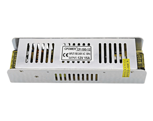 Светодиодный световой привод Маленький размер 180w AC 110-220V до DC 12V/24V Драйверный адаптер