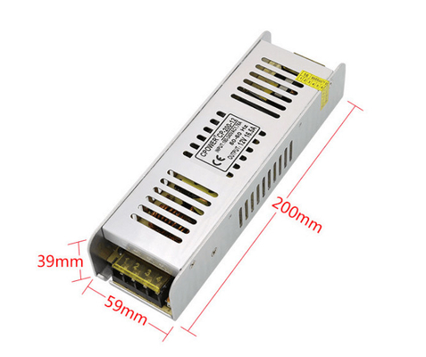 Светодиодный световой привод Маленький размер 180w AC 110-220V до DC 12V/24V Драйверный адаптер