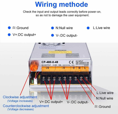 C-Power 480w регулируемый источник питания LED дисплей AC110V/220V DC 0-24V/0-36V/0-48V/0-60V
