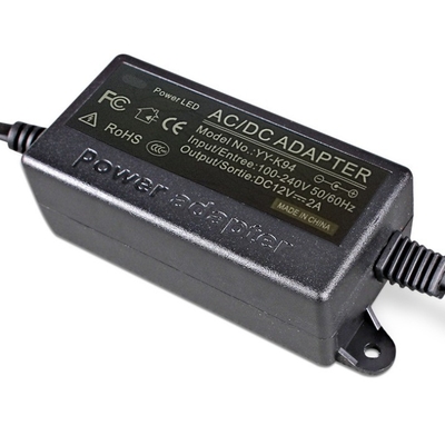C-Power 24W AC100-240V DC 12V Стенный разъем 12V 2A Адаптер питания с опциональным коннектором постоянного тока