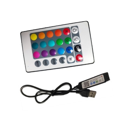 RGB светодиодный светодиодный светодиодный контроллер 24 ключа Дистанционное питание USB 170lm/w Световая эффективность