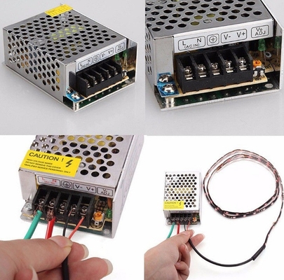 Единый выход C-Power 110/220V AC DC 24V 1A 24W питание для светодиодной эффективности 82%