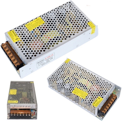 Единый выход 12V 180W 15A адаптер питания AC/DC с защитой от короткого замыкания